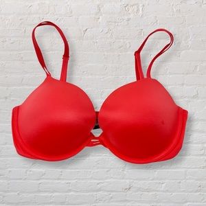 Victoria’s Secret - Super Sexy Red Push Up Bra - Bra Size 34DD